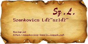 Szenkovics László névjegykártya